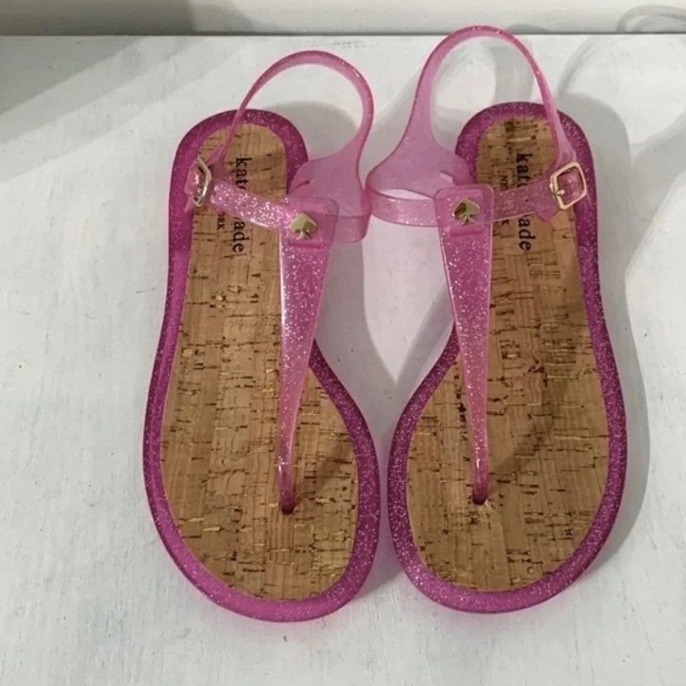 NWOT Kate Spade ♠️ Pink Jelly Yari Flip Flop Cork Sandals